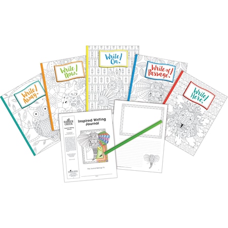 Barker Creek Inspired Writing Journal Set - Boho, 5/Set, PK5 3873